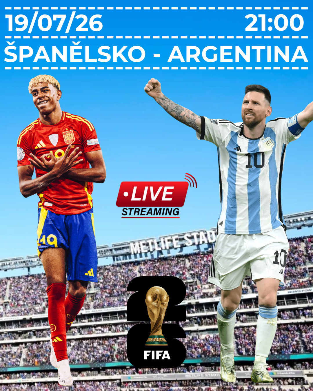 Španělsko 🇪🇸 - 🇦🇷 Argentina