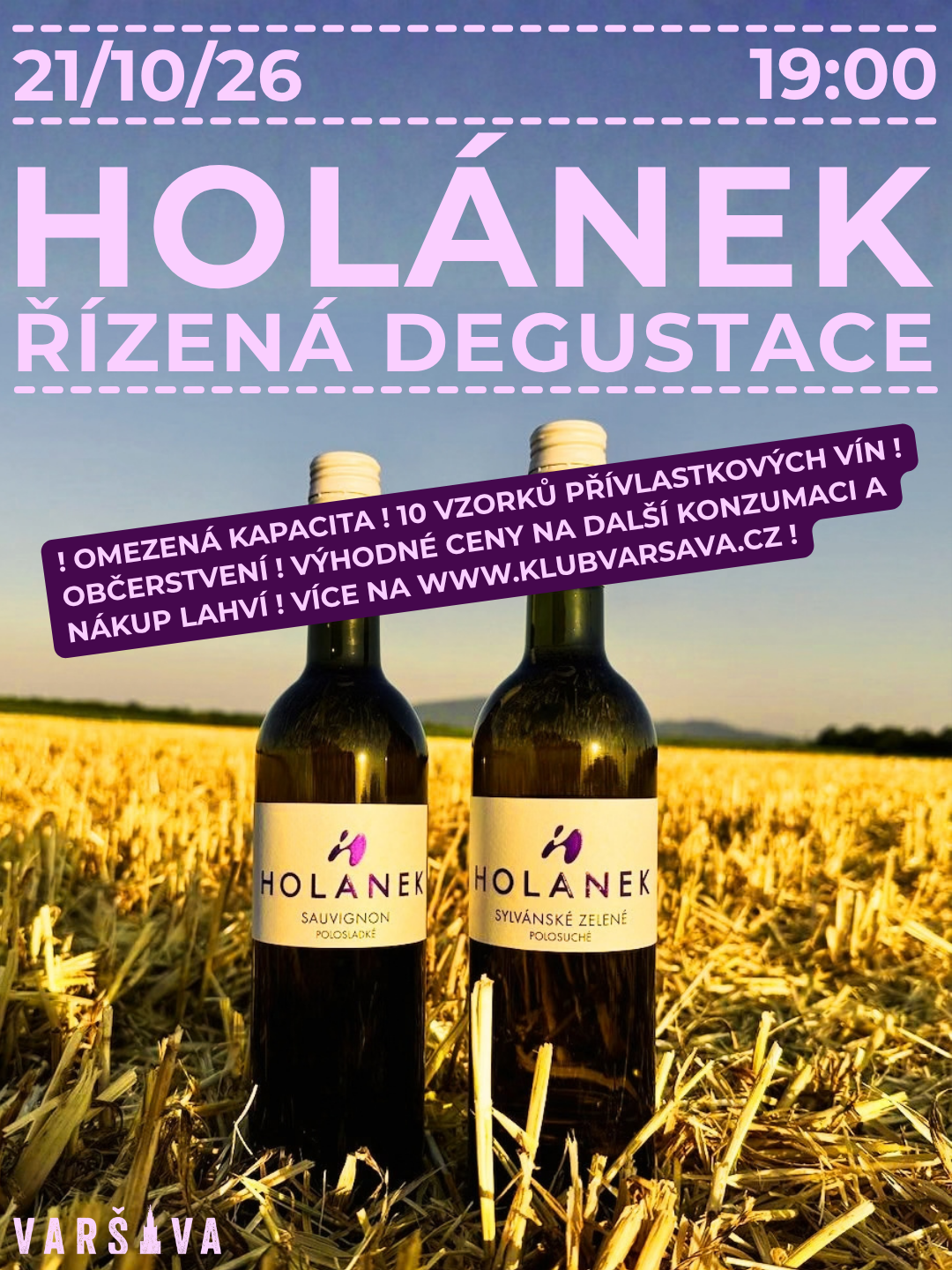 Degustace vinařství Holánek